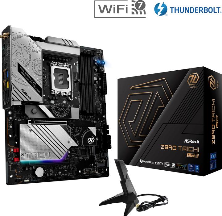 Immagine prodotto AsRock Z890 Taichi Lite Intel DDR5 S1851 (LGA 1851, Intel Z890, ATX)