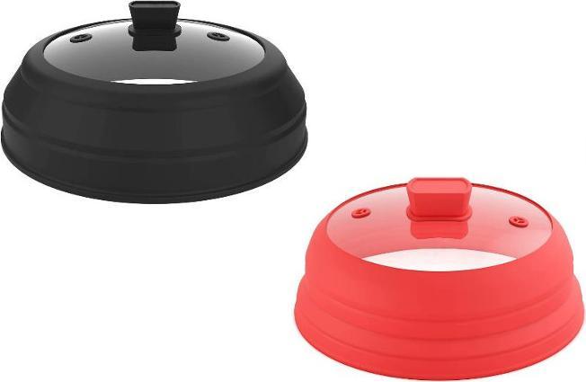Produktbild Mastrad Mikrowellendeckel Abdeckhaube Silikon faltbar schwarz