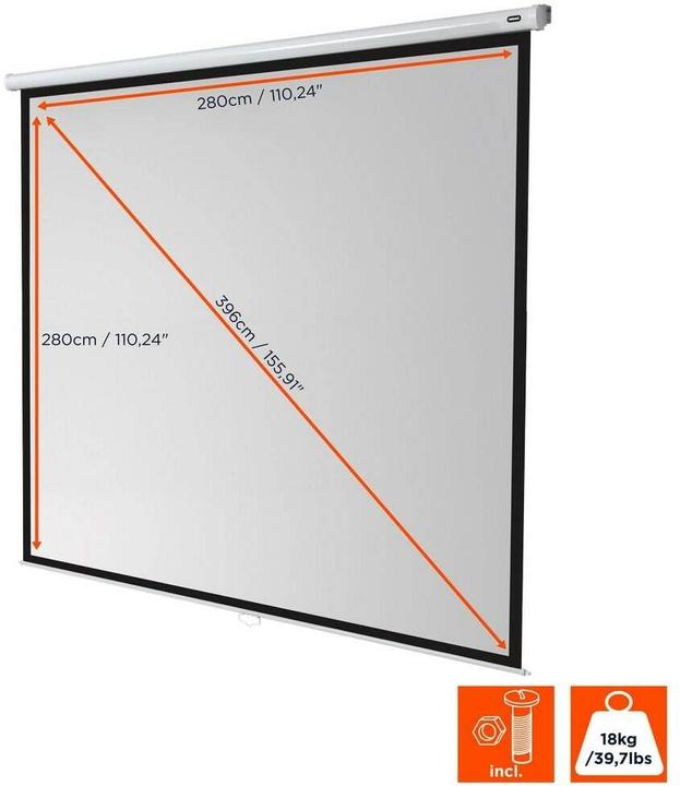 Image du produit Celexon Rollo Economy, toile, 1:1 (155.91", 1:1)