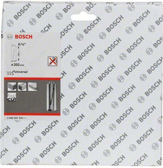 Immagine prodotto Bosch Professional Zubehör PRO Core Cutter asciutto, 202 x 150 mm, G 1/2 pollici (202 mm)