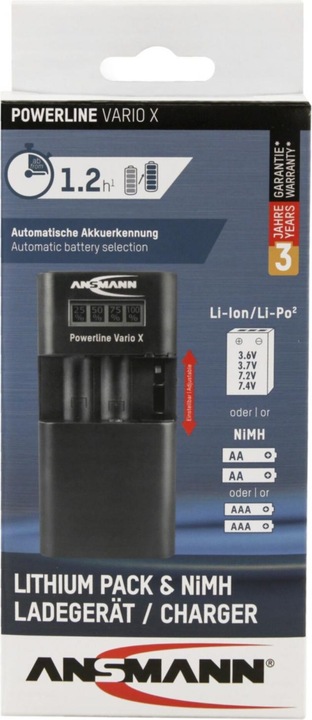 Actual product image Ansmann Powerline Vario X (1 pcs., AA, AAA, Chargers without battery)