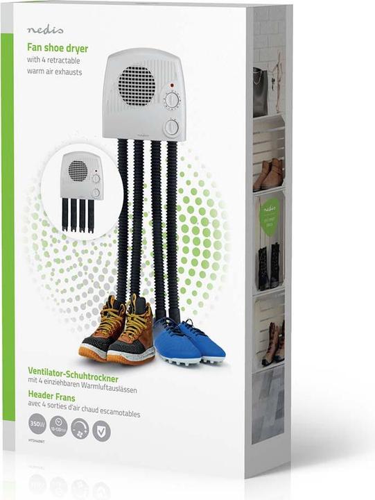 Image du produit Nedis Schuhtrockner | 350 W | 45 °C | Überhitzungsschutz (1 x)