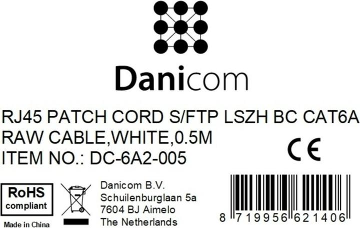 Produktbild Dsit CAT 6a Netzwerkkabel LSOH (CAT6a, 0.50 m)