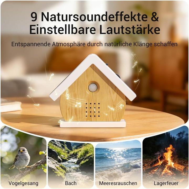 Produktbild Ousfot Vogelgezwitscher Box mit Bewegungssensor und Timerfunktion