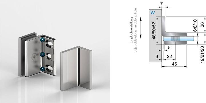 Produktbild Pauli+Sohn Winkelverbinder PONTERE+ 8316 (Winkelverbinder, 2 Stk.)