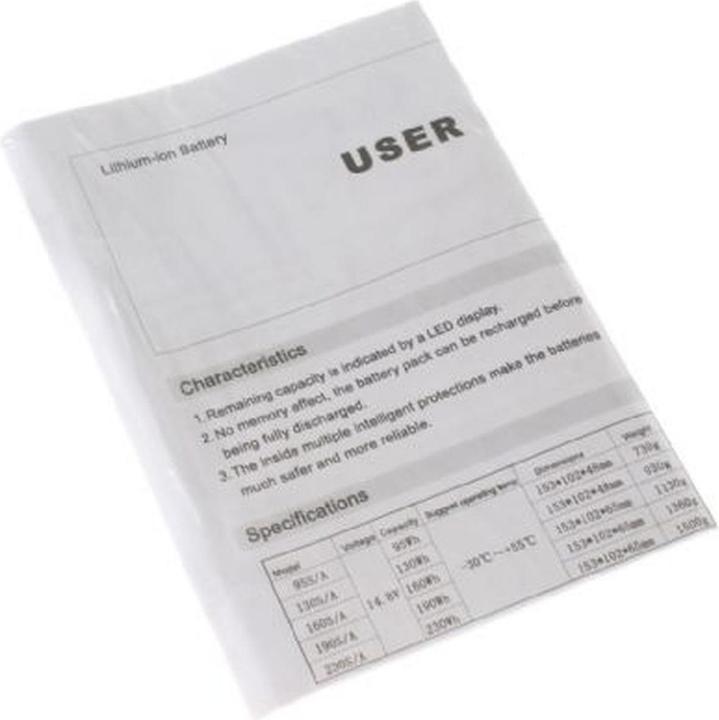 Actual product image Falcon Eyes V-Mount battery 260Wh 14.8V 17500mAh