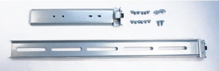 Actual product image Intertech 48.3 Telescopic rail set 650mm 2U - Silver