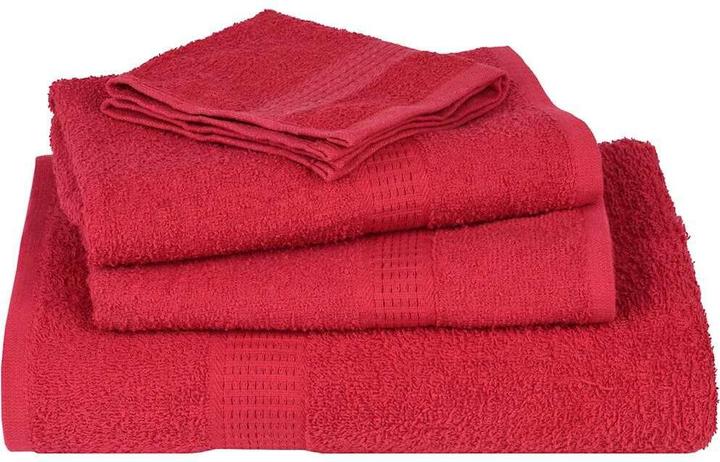 Actual product image VidaXL Sauna towels 4 pcs. Red 80x200 cm 360 g/m² 100% cotton towel (80 x 200 cm)