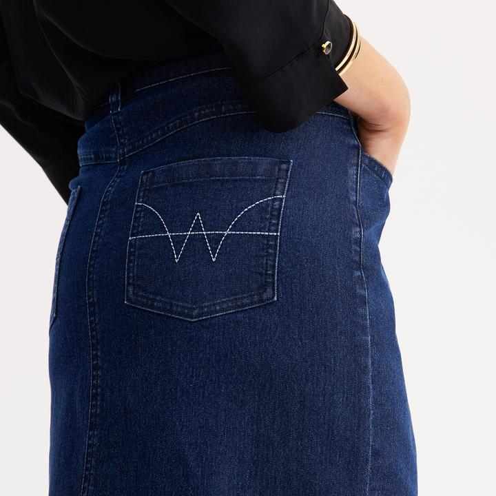 Image du produit Anne Weyburn Jupe en jean en denim stretch (38)