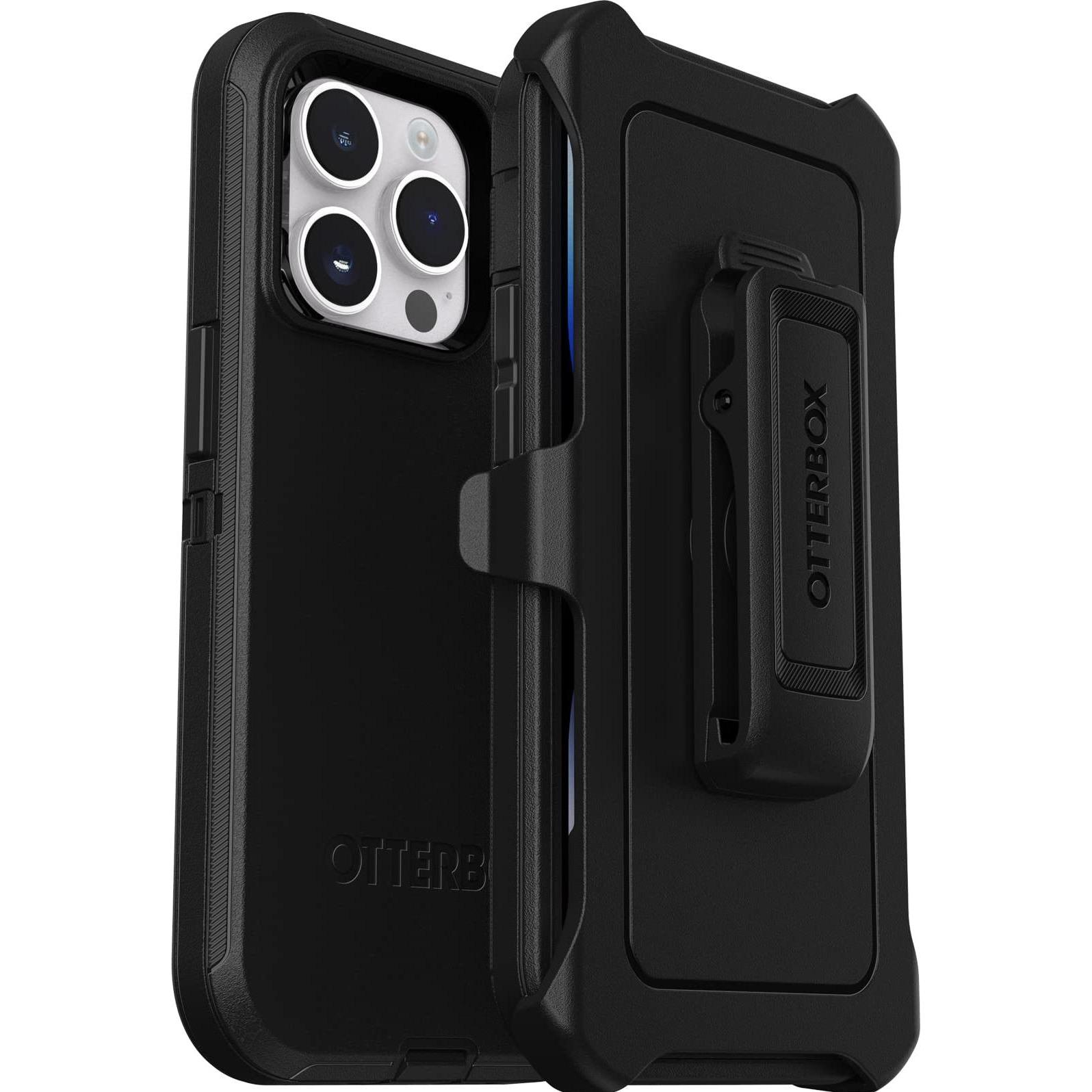 OtterBox Defender (Apple iPhone 14 Pro), Smartphone Hülle, Schwarz