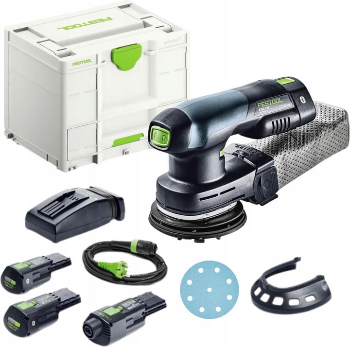 Actual product image Festool Cordless random orbit sander ETSC 125 3.0 I-Set (Eccentric grinder)
