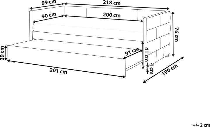 Produktbild Beliani Chavonne (90 x 200 cm)