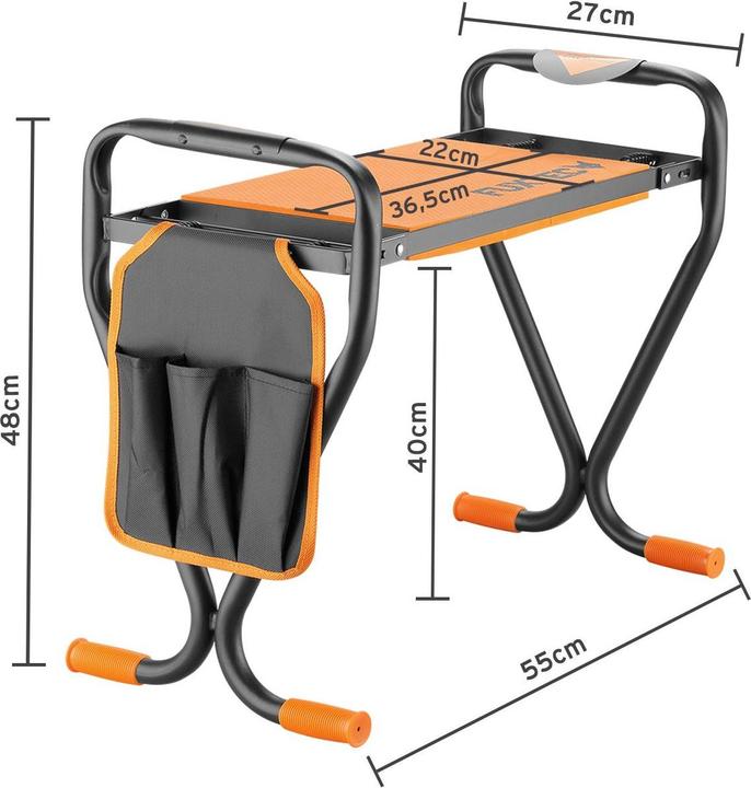 Actual product image Fuxtec Kniebank Gartenhocker