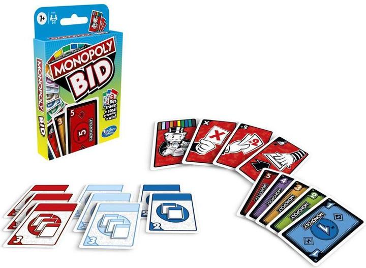 Actual product image Hasbro Card game Monopoly Bid (Finnish, Swedish)