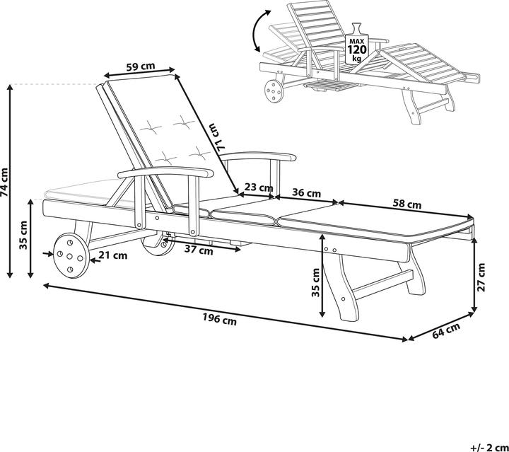 Actual product image Beliani Java (196 cm)