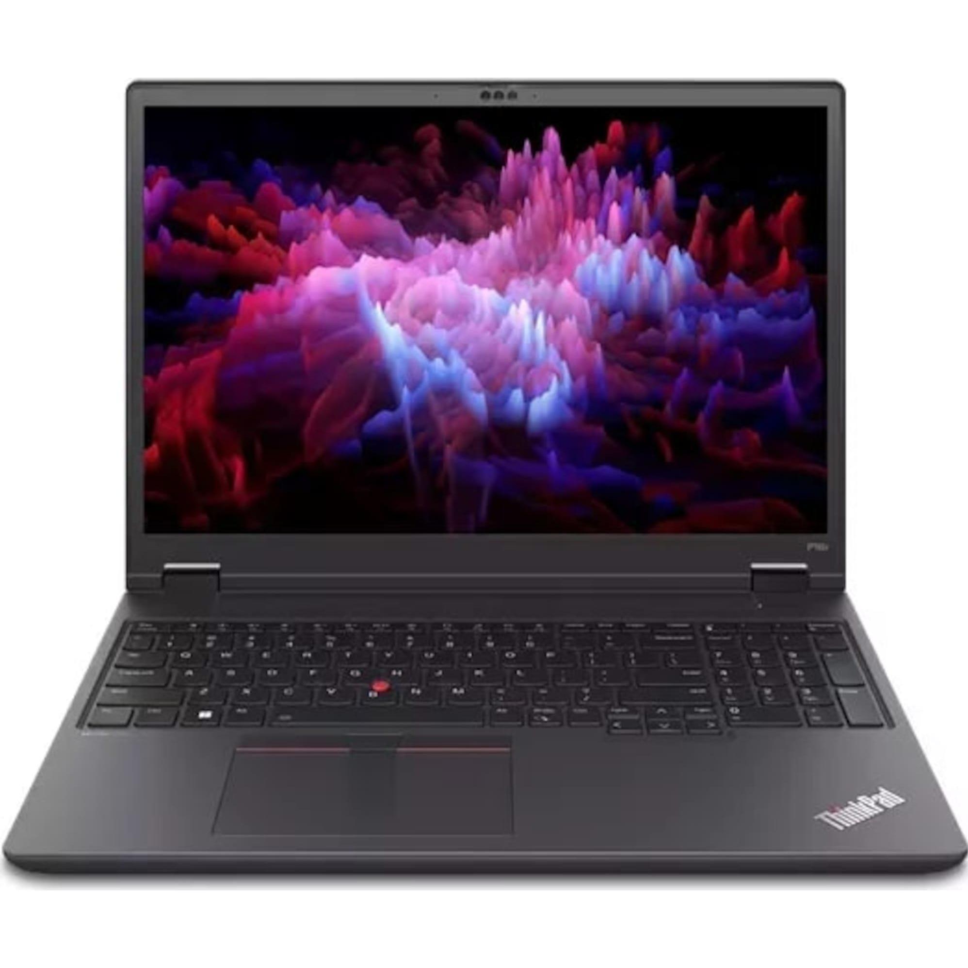 Lenovo ThinkPad P16 Gen 2 (16", 2000 GB, 64 GB, DE, Intel Core i9-13980HX), Notebook, Grau, Schwarz