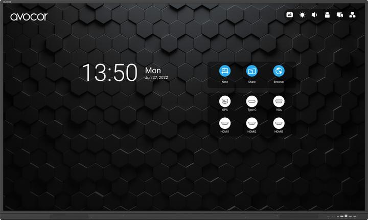 Produktbild Avocor S-Serie AVS-7510 190cm TOUCH 75"/3840x2160/3xHDMI/VGA/3xUSB (3840 x 2160 Pixel, 75")