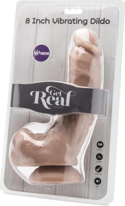 Actual product image ToyJoy Dildo 8 Inch w. Balls vibrator