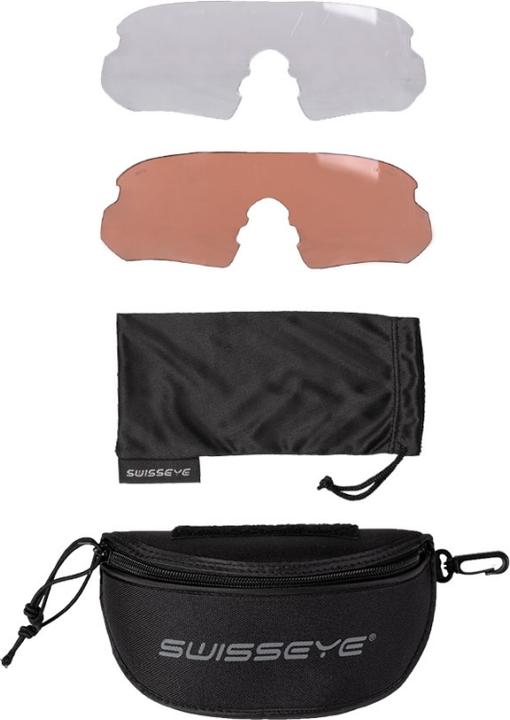 Actual product image Swiss Eye Swisseye Tactical - Goggles Nighthawk rubber black 3 lens set