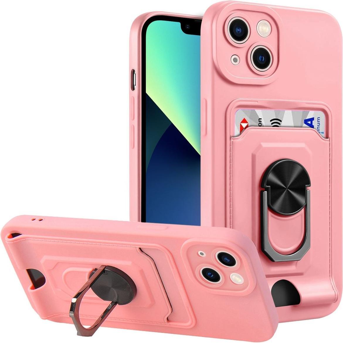 Thumbnail - König Design Hülle Handy Schutz für Apple iPhone 14 Serie Case Cover Tasche Etuis Kartenfach (Apple iPhone 14 Plus), Sma...
