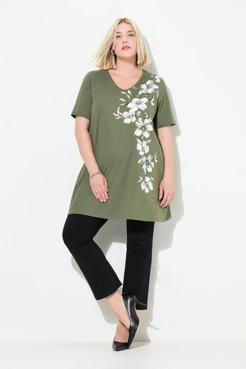 Produktbild Ulla Popken Longshirt, A-Linie, Motivdruck (50, 52)