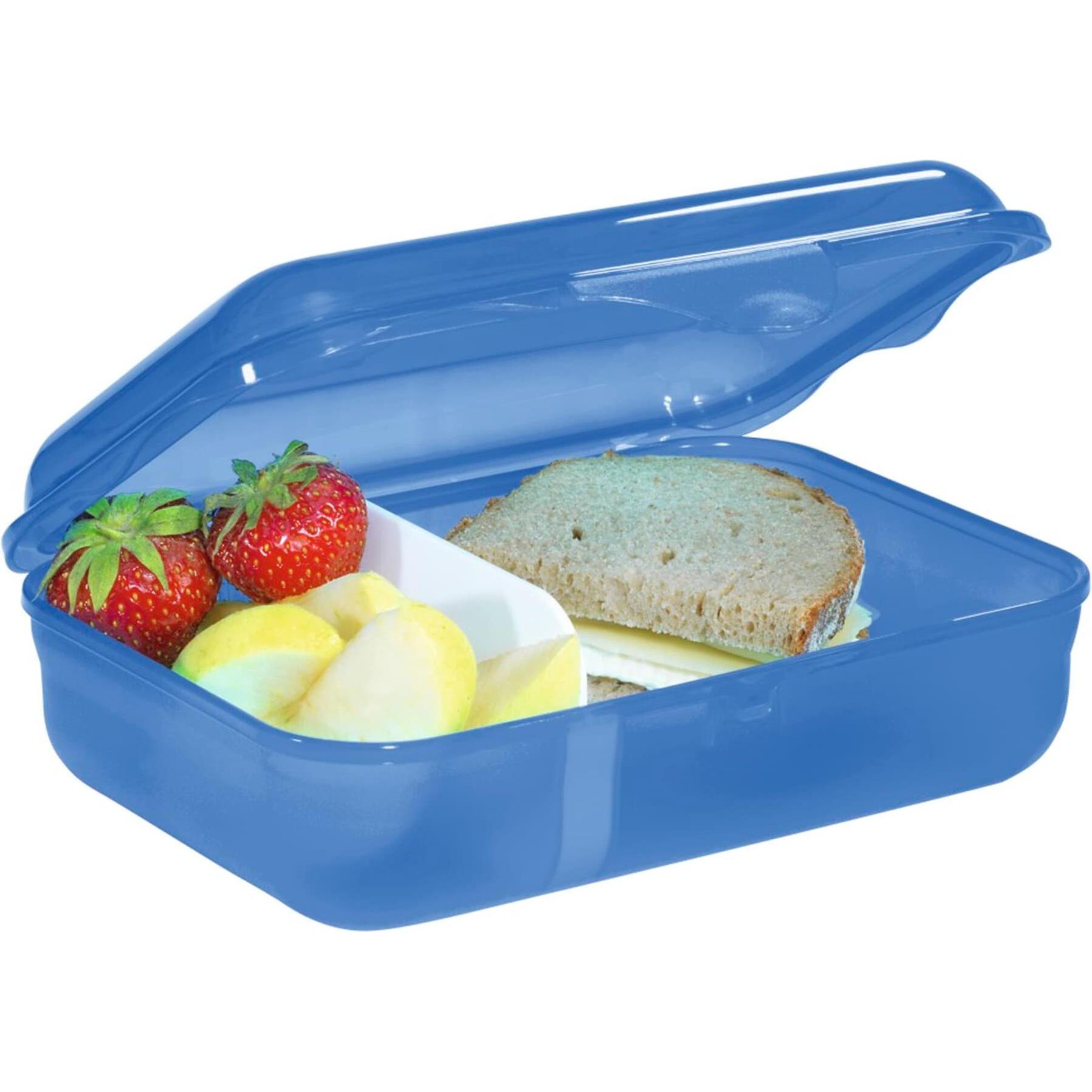 Thumbnail - Step by Step Brotzeitbox mit Klickverschluss, spülmaschinengeeignet, Lunchbox, Blau