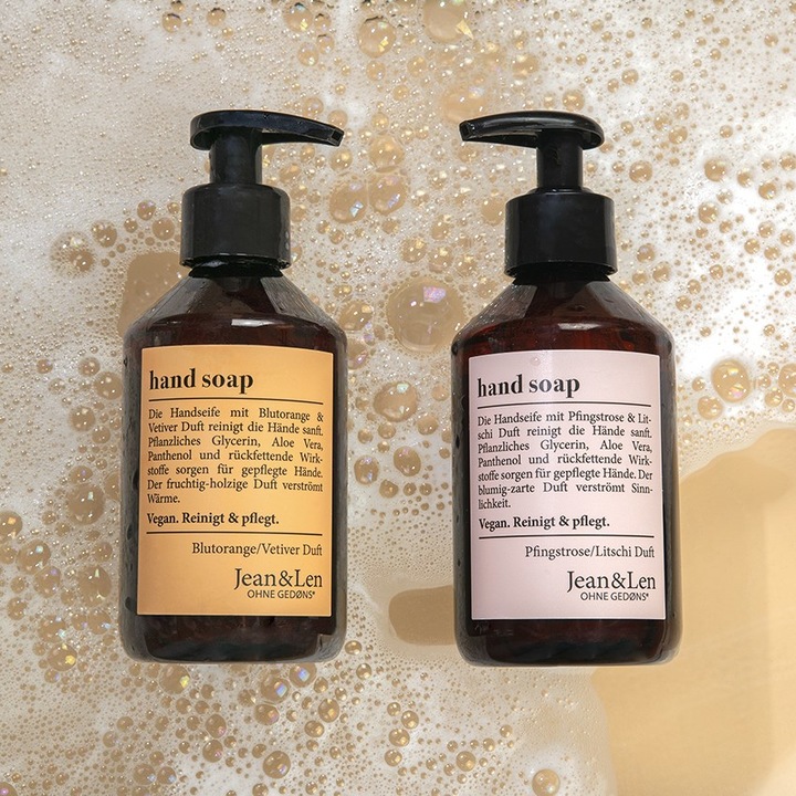 Actual product image Jean & Len Hand Soap Peony and Litchi (Liquid soap, 250 ml)