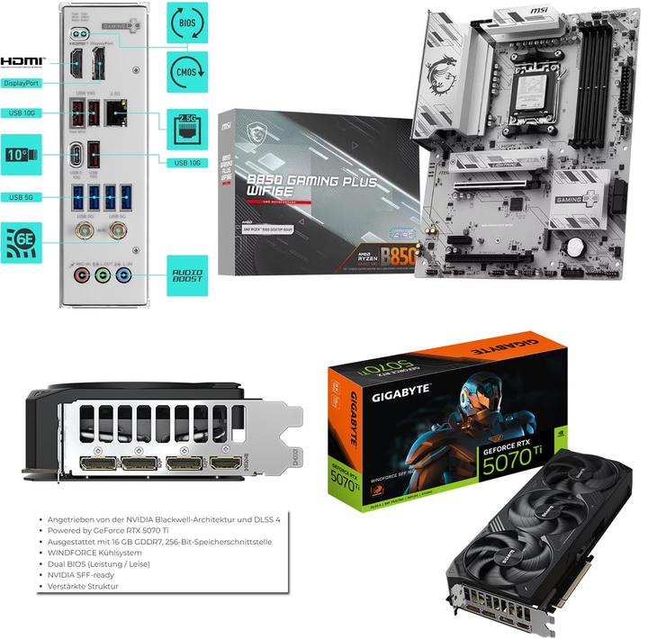 Produktbild schneller-PC AMD-9800X3D-2TB-32GB Gaming PC RTX 5070 Ti (2000 GB, 32 GB, AMD Ryzen 7 9800X3D, GeForce RTX 5070 Ti)