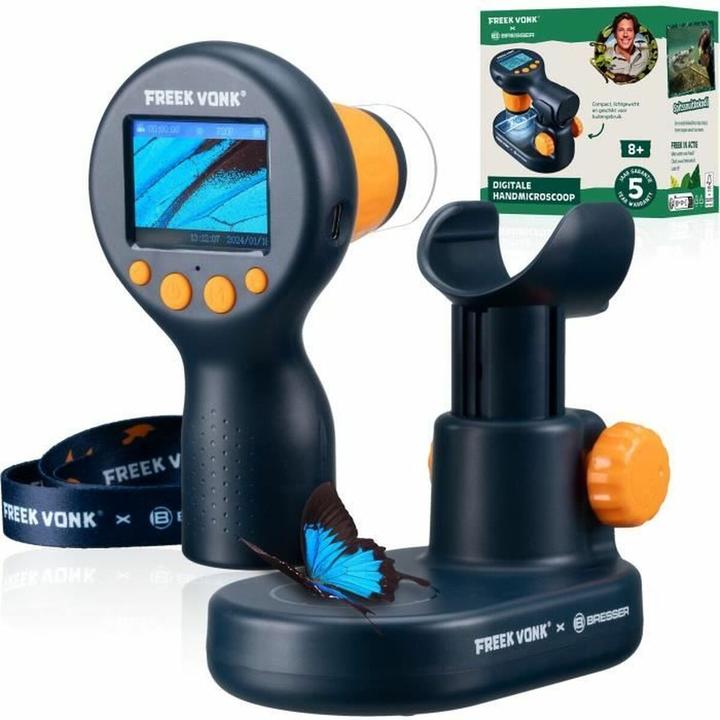 Bresser Freek Vonk x Handmicroscoop - Digitaal Scherm - Tot 600x Vergroten - Incl.