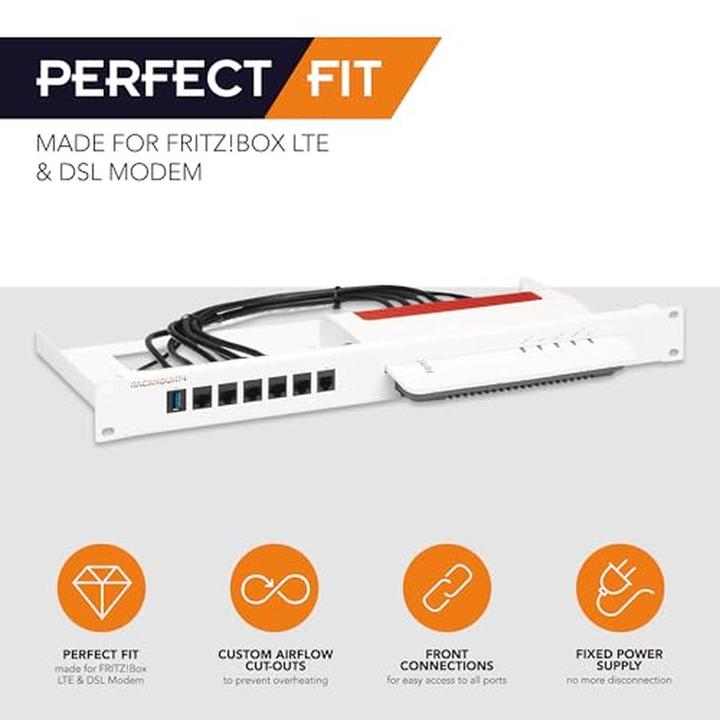 Produktbild Rackmount.IT Rack Mount Kit for AVM Fritz!Box 7530 (Montage-Kit)
