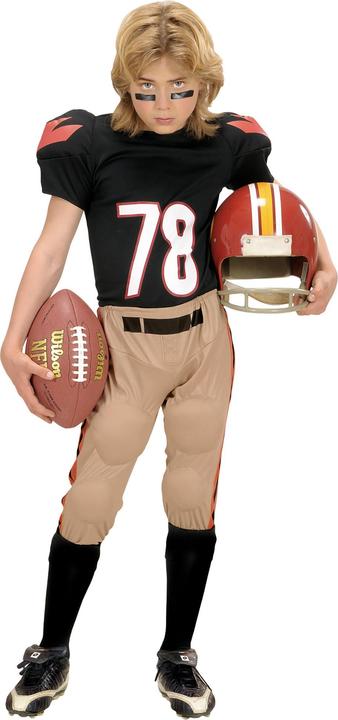 Produktbild Widmann AMERICAN FOOTBALL PLAYER (Gepolstertes T- Shirt, gepolsterte Hosen), 128 cm / 5-7 Years (128)
