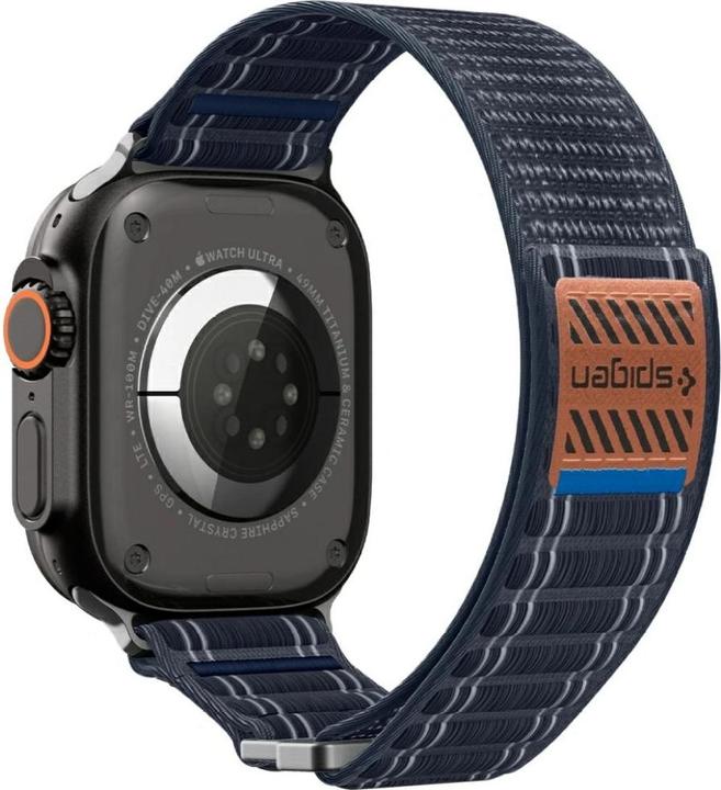 Actual product image Spigen WBF0 Apple Watch (44/45mm) / Watch 10/11 (46mm) / Ultra (49mm) Band Navy (Fabric, Nylon, Plastic)