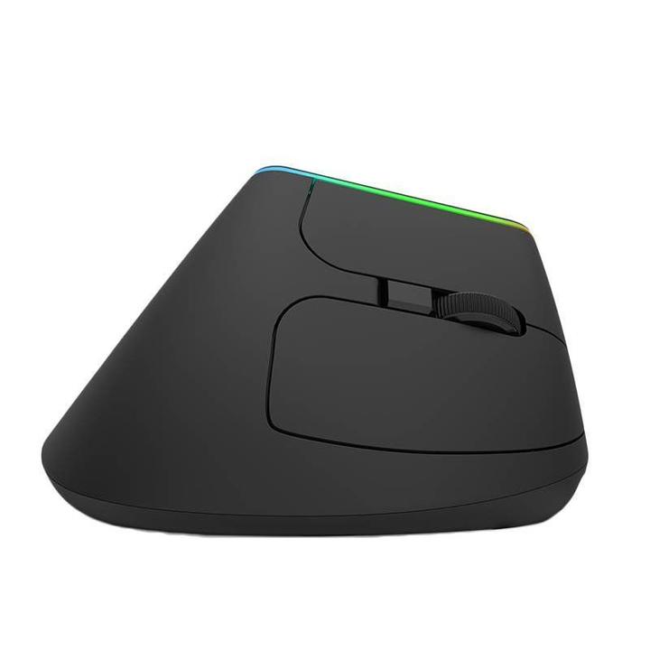 Image du produit Delux Souris verticale sans fil M618DB BT4.0 + 2.4Ghz 4000DPI RGB (Sans fil)