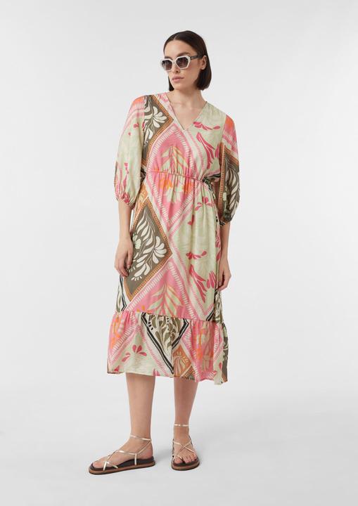 Produktbild Comma Kleid Fliessendes Kleid aus Viskosemix mit Unterkleid (42)