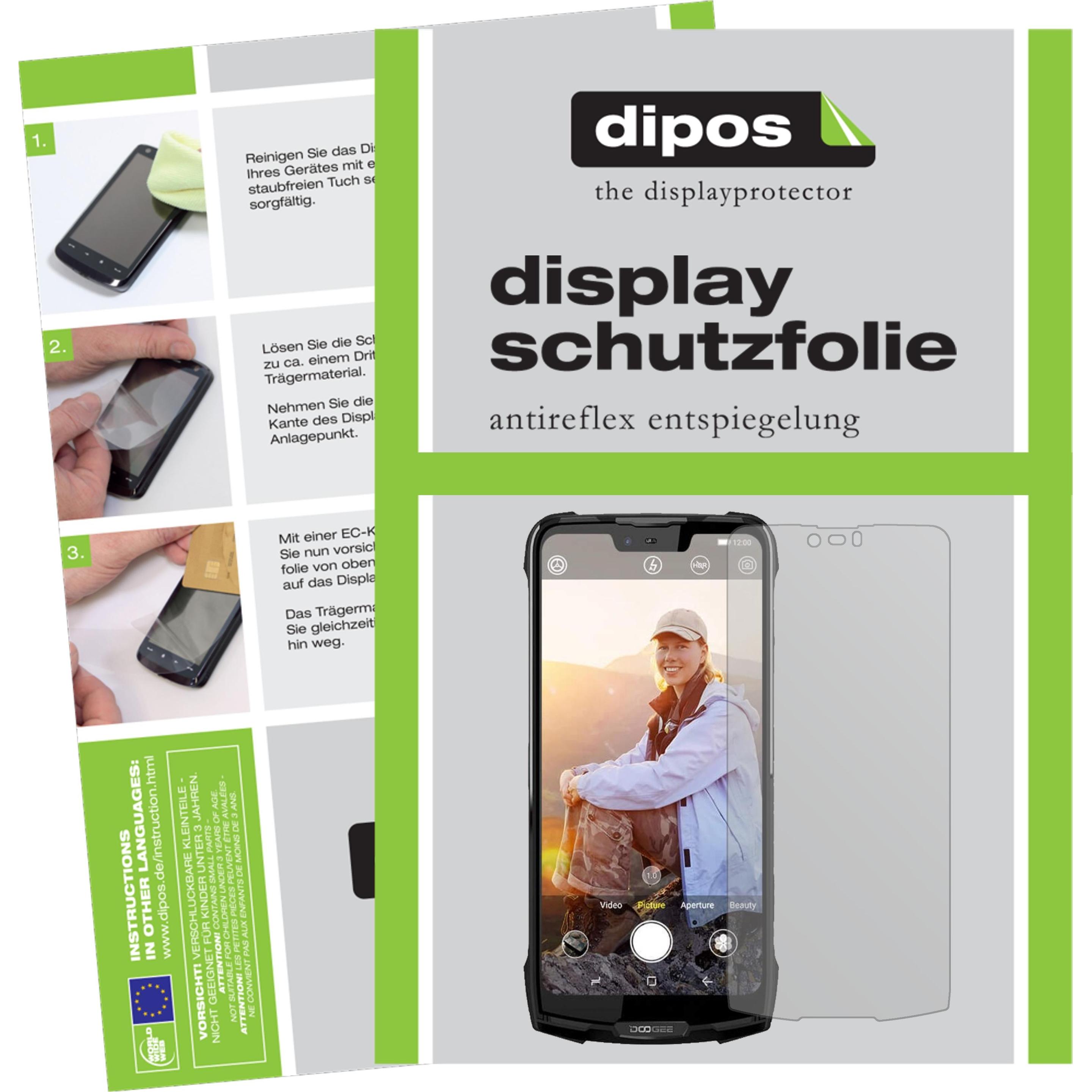 Dipos Displayschutzfolie Antireflex (1 Stück, Doogee S90 Pro), Smartphone Schutzfolie, Transparent