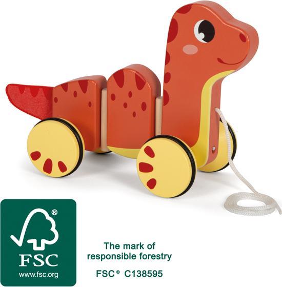 Produktbild small foot Nachziehtier „Dino“