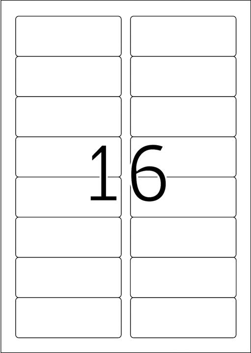 Actual product image HERMA A4 removable name labels