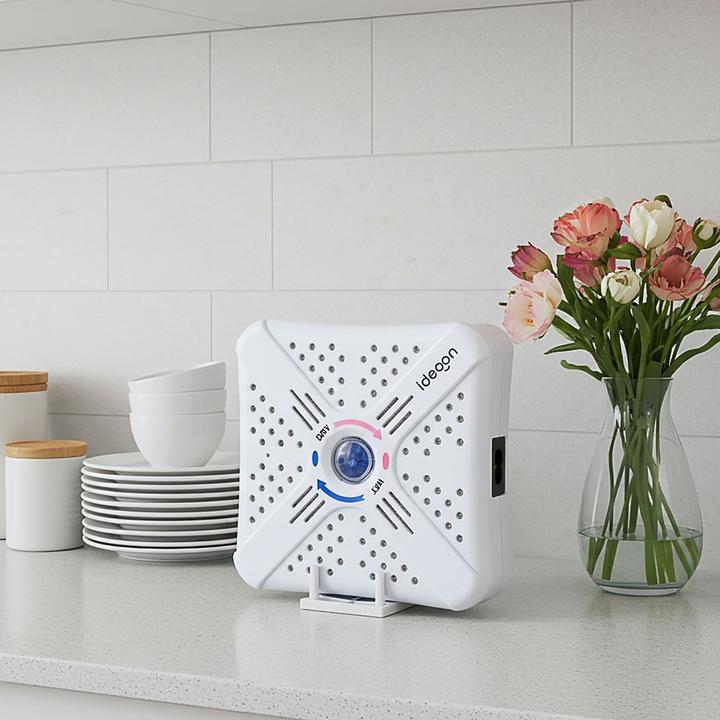 Actual product image Ideoon Mini Luftentfeuchter 250ml mit Silica Gel Kügelchen, 25W