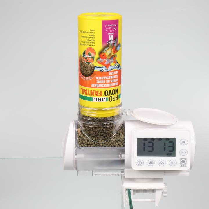 Produktbild JBL Aquaristik und Terraristik Kopie von JBL PRONOVO AUTOFOOD Black Futterautomat für Aquarienfische (Futterautomat Digital)
