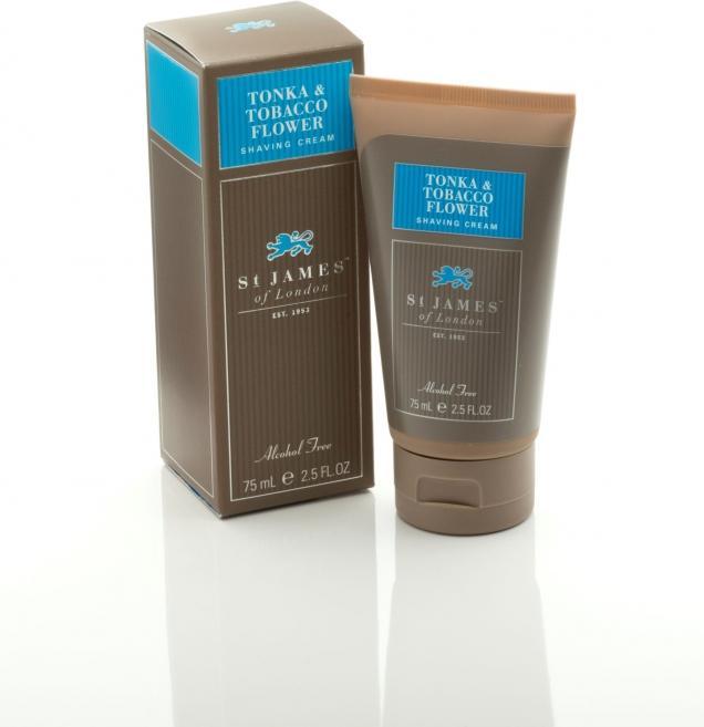 Produktbild St. James of London Rasiercreme Tonka & Tobacco Flower in Tube (75 ml, Rasiercreme)