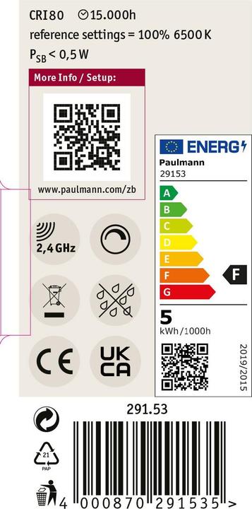 Actual product image Paulmann Reflector Zigbee filament (GU10, 4.80 W, 350 lm, 1 x, F)