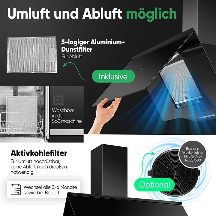 Actual product image Bomann DU 7612 G (Wall hood)