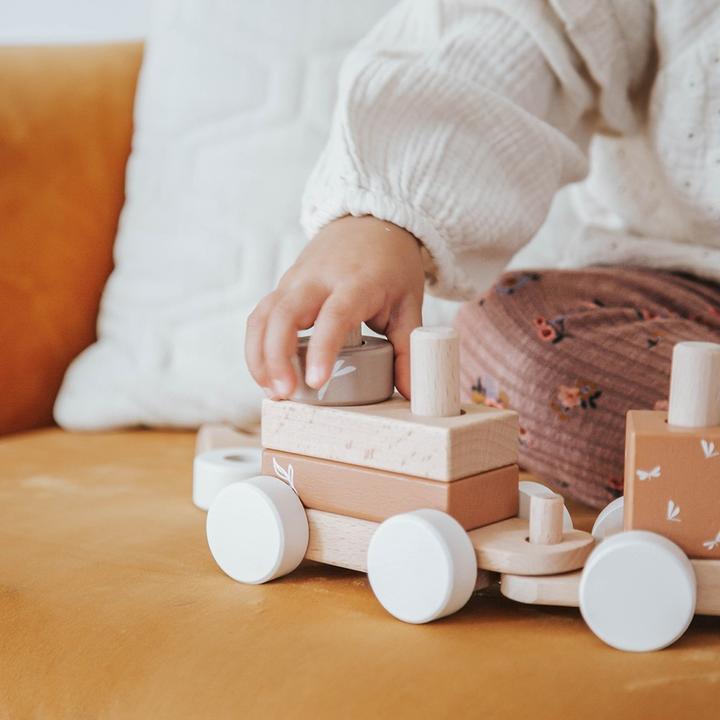 Actual product image Label Label Eisenbahn aus Holz – Nougat