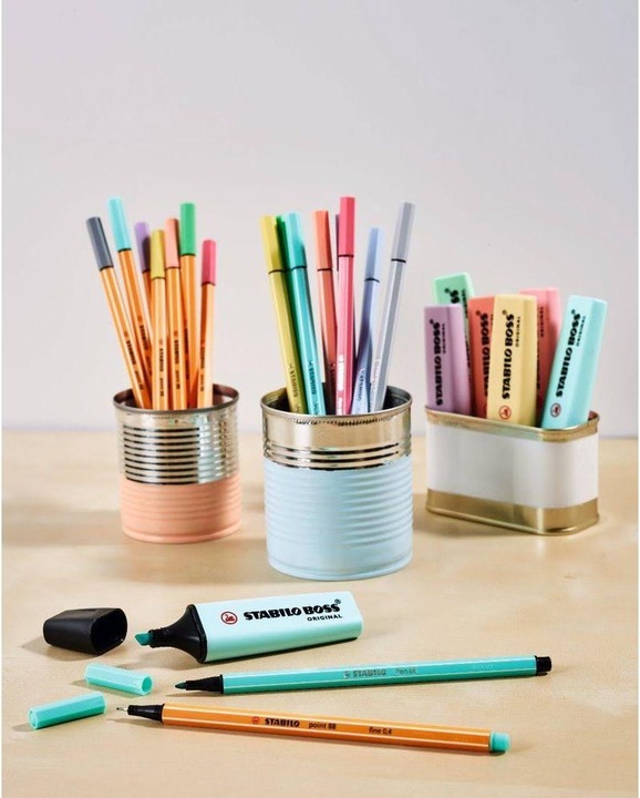 Produktbild STABILO BOSS ORIGINAL Pastel Textmarker (Pastell, 5 mm, 4 x)