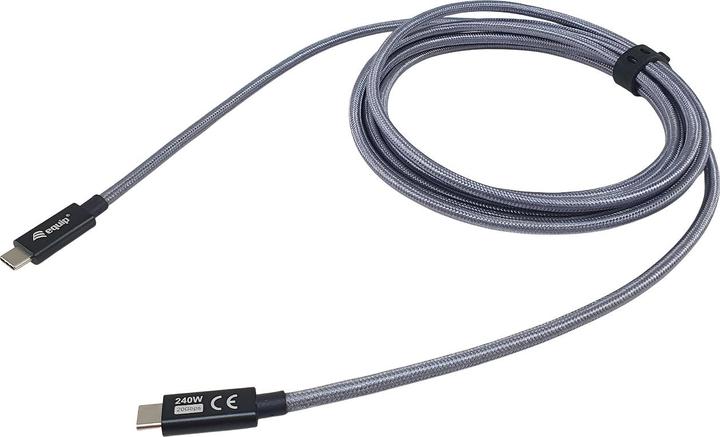 Produktbild equip Kabel USB-C 3.0 -> C St/St 2.00m 5A 4K/60Hz 20Gbps sw (2 m, USB 3.2 Gen 2x2, 240 W)