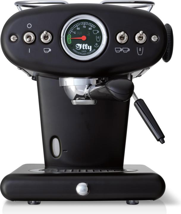 Actual product image Illy X1 Anniversary machine for ground coffee and E.S.E. pods (black) (E.S.E.)
