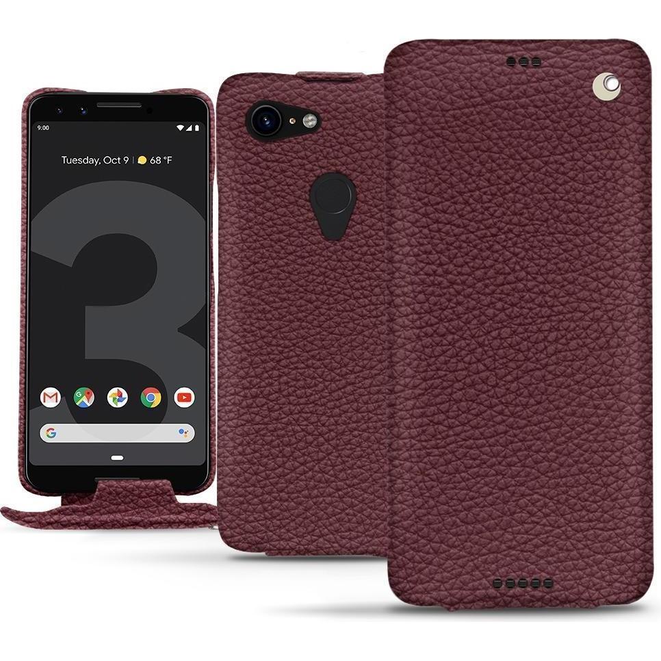 Noreve Lederschutzhülle vertikal (Google Pixel 3 XL), Smartphone Hülle, Violett