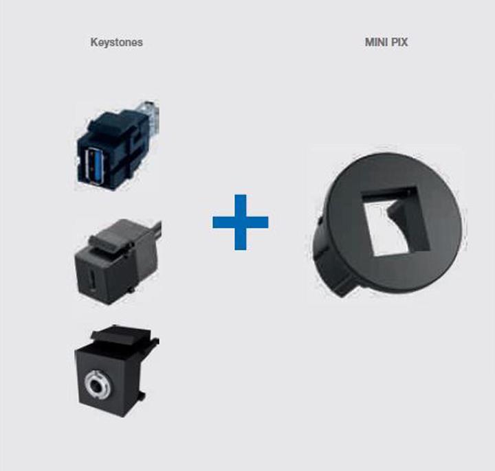 Image du produit Bachmann MINI PIX - Adaptateur pour module - noir (Accessoires pour câbles)