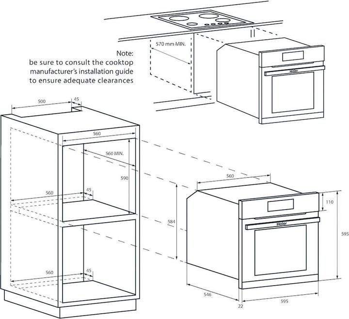 Image du produit Haier HWO60SM2B9BH