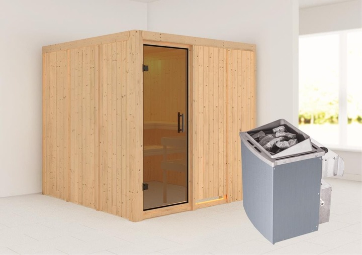 Actual product image Karibu Rodin without roof rim (9 KW internal control)